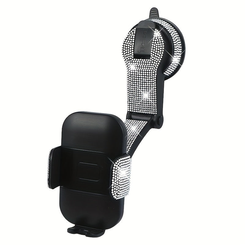 Car Diamond Mobile Phone Holder Suction Cup Car Mobile Phone Holder Universal Multi-Function 360 Rotation Anti-Shake Navigation Holder
