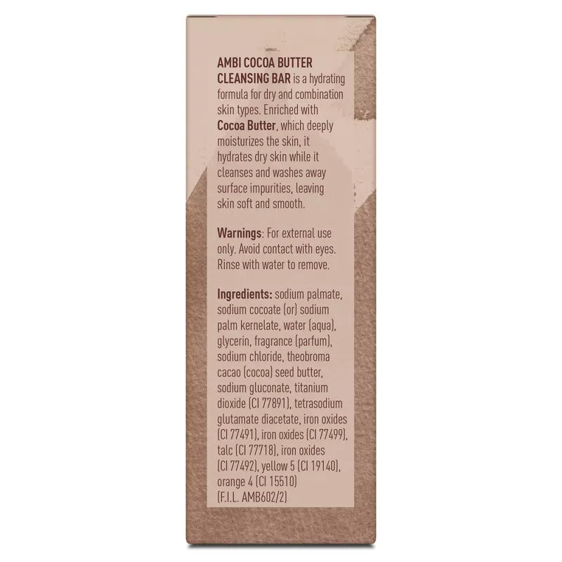 AMBI Cocoa Butter Cleansing Bar Soap - 3.5oz