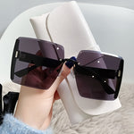 Retro Square Glasses, Popular Large Frame Glasses, Polarized Glasses For Women