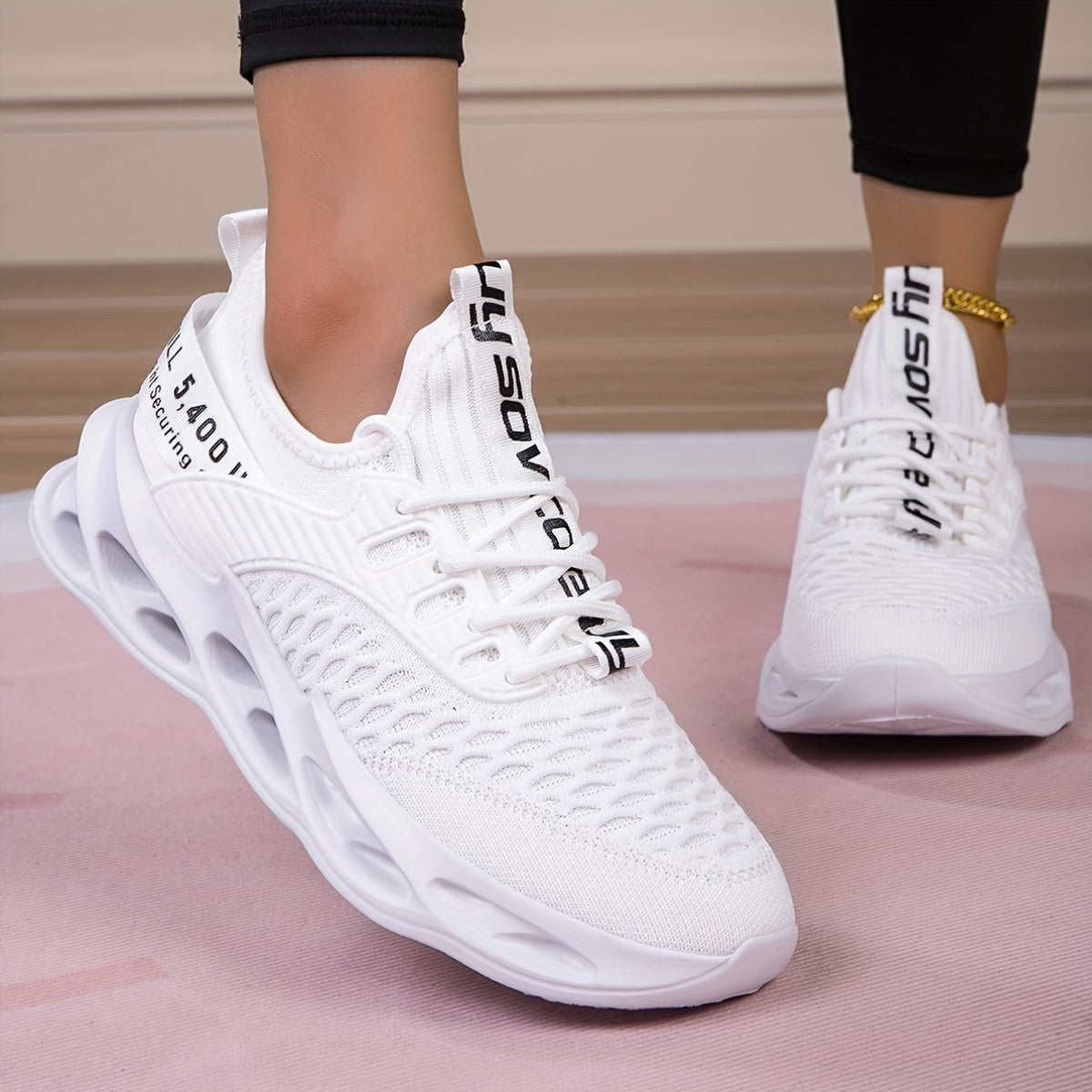 Lightweight Road Running Shoes for Women & Men – Breathable Fabric Upper, Cushioned Support, Durable MD Sole, All-Season Athletic Sneakers