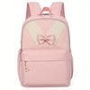 Airline Approved Unisex Carry-On Backpack - Foldable Oxford Fabric with Adjustable Straps, Zipper Closure & Pink Bow Design for College, Travel, Hiking, School (Hand Wash Only), Travel Backpack | Casual Backpack | Durable Bac