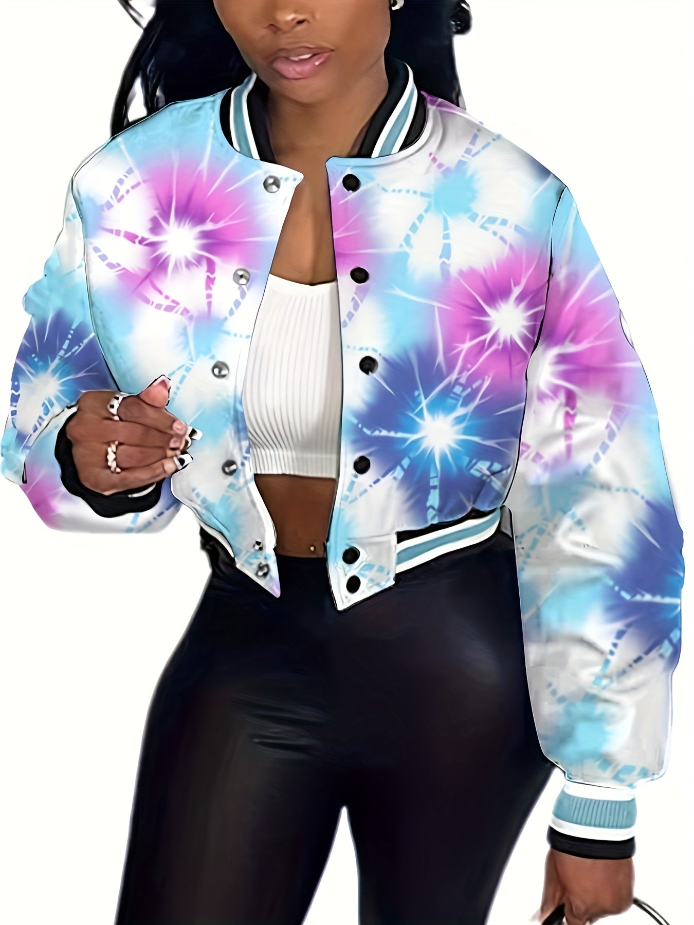 New Style Jacket Baseball Uniform Women'S Campus Style Fashionable All-match Jacket