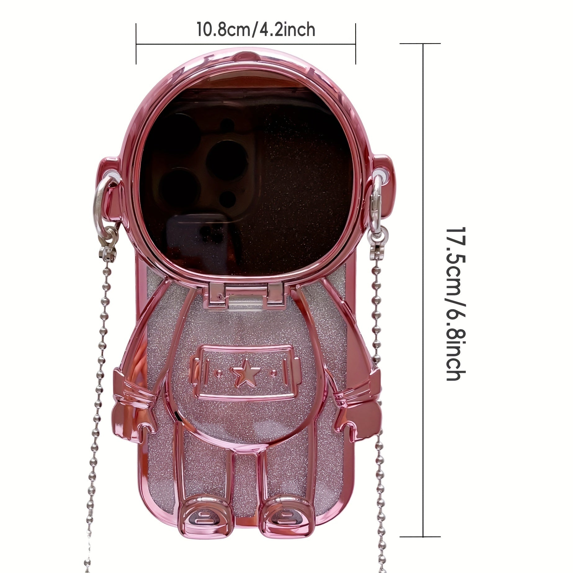 Astrounaut Shape Graphic Printed Phone Case For IPhone 15 14 13 12 11 X XR XS 8 7 Mini Plus Pro Max SE, Gift For Easter Day, Christmas Halloween Deco/Gift For Girlfriend, Boyfriend, Friend Or Yourself