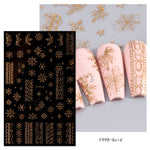 Glitter Gold Adhesive Nail Sticker