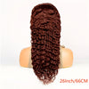 Easter Special Offer 180 Density 5x5 Red Brown Dark Wavy Front Wig 5x5 Glueless HD Lace Front Wig Colorful Curly Lace Closure Front Human Hair Wig