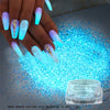Glow-in-the-Dark Nail Powder - Blue & Green Luminous Pigment Dust, Odorless Phosphor Glitter for Stunning Manicures