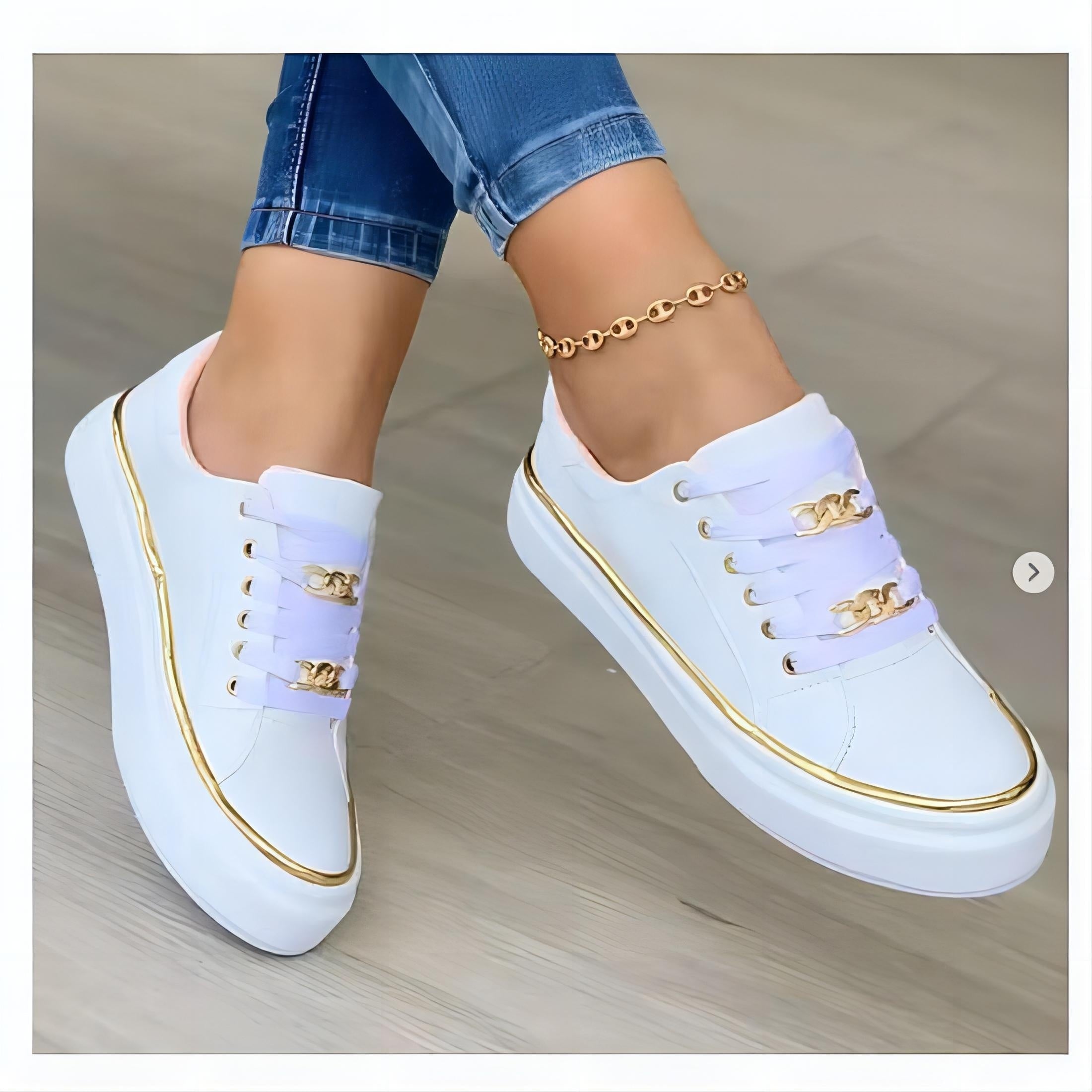 [Comfy Round Toe Canvas Sneaker] Womens Sneakers - Stylish Low Top Canvas Sneaker With Comfy Round Toe Flat Bottom And Anti-Slip Sole, Perfect For Daily Wea