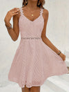 Chic Resort Style Women's Contrast Lace Spaghetti Suspender Dress