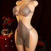 Sexy Lingerie, Sparkling Diamond Dress, Passionate Battle Robe in Bed, Women'S Seductive Dress