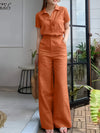 Women's Linen Casual Two-Piece Set