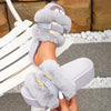 Stay Warm And Stylish This Winter With These Plush Slippers Featuring A Golden Buckle And Water Drill Design. The Thick Soles Provide Extra Height And Warmth, While Ensuring Comfort And Slip Resistance For Casual Indoor Wear.