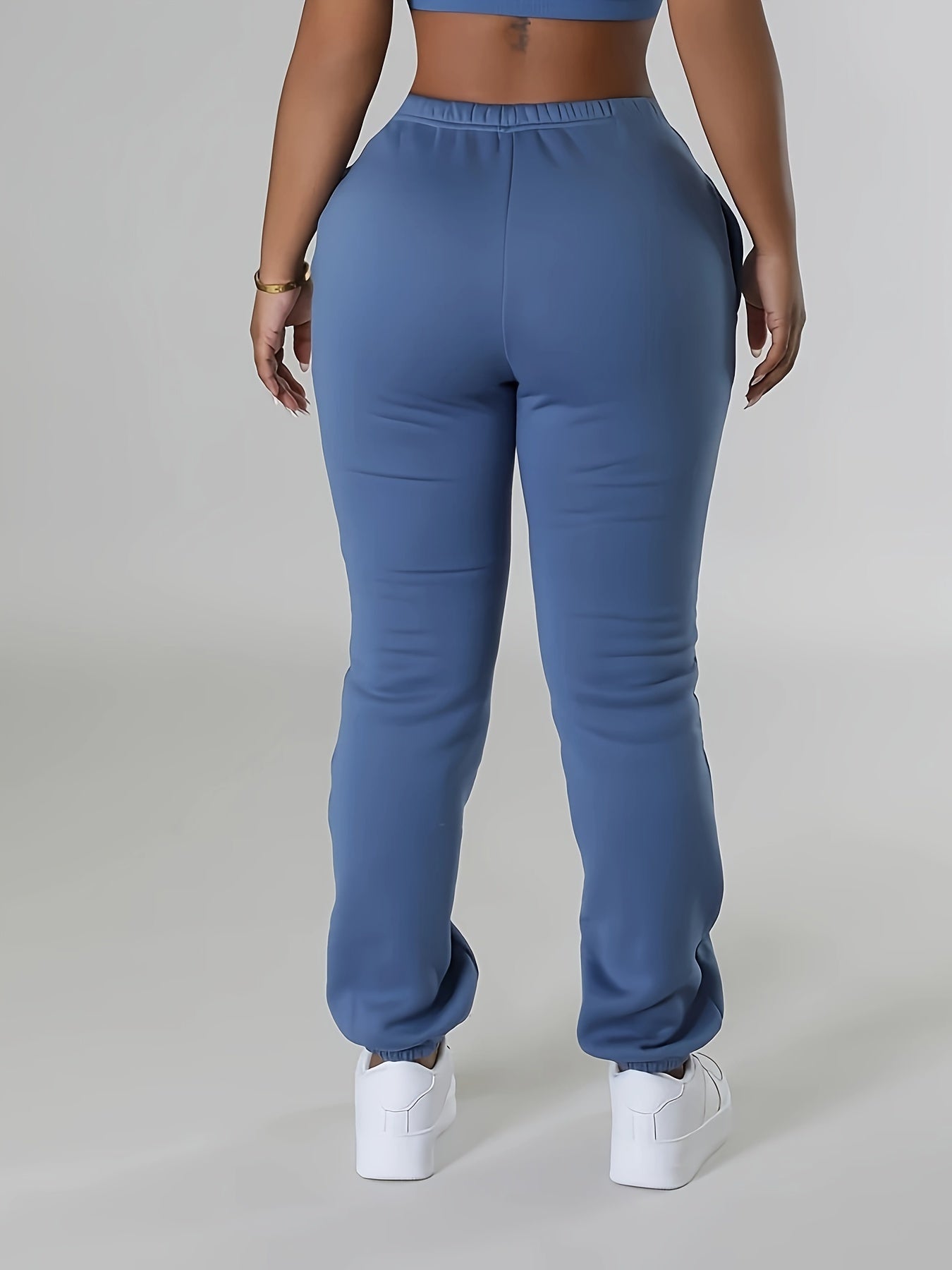 Womens Comfy Drawstring Joggers - Soft & Warm Casual Pants for Autumn/Winter Wear