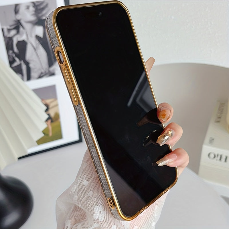 A TPU Phone Case for Women Featuring a Hollow Butterfly Design with 6D Laser Engraving And Water Diamond Plating.