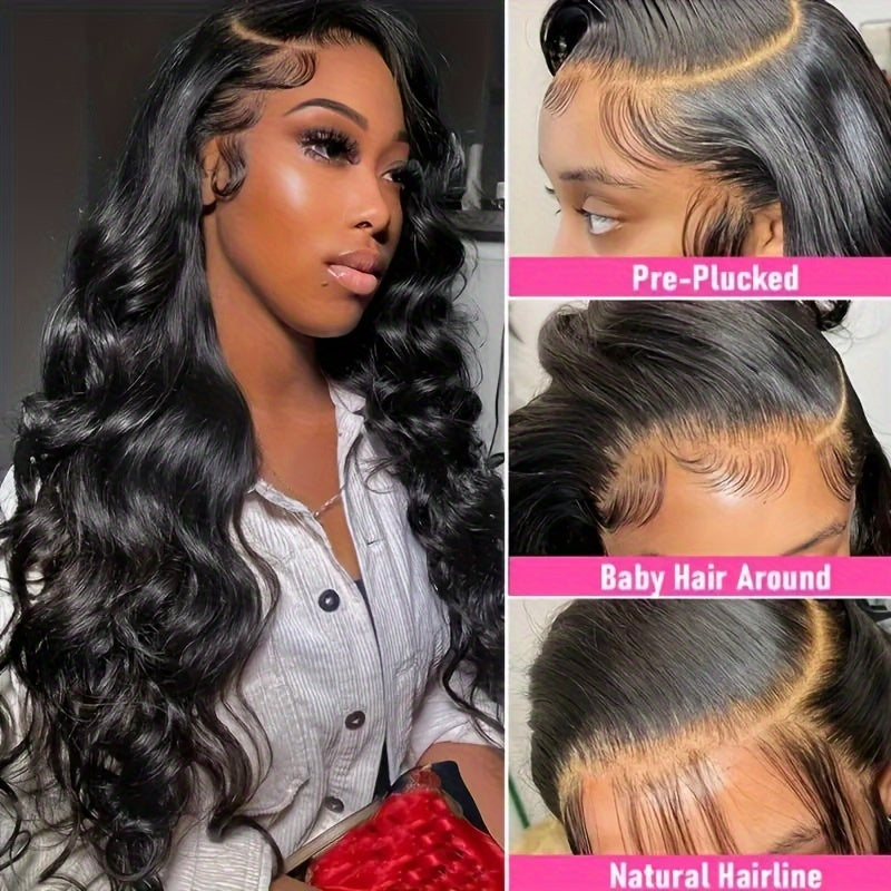Brazilian Remy Human Hair Wig - Body Wave Lace Front Wig For Women - 250% Density - 13x4 Lace Front, BD