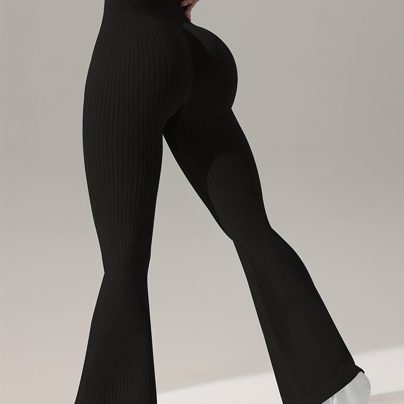 High Stretch Flared Leg Yoga Pants for Women - Ultra Comfy, Wide Waistband, Elastic Closure, Machine Washable - Ideal for Sports and Activewear