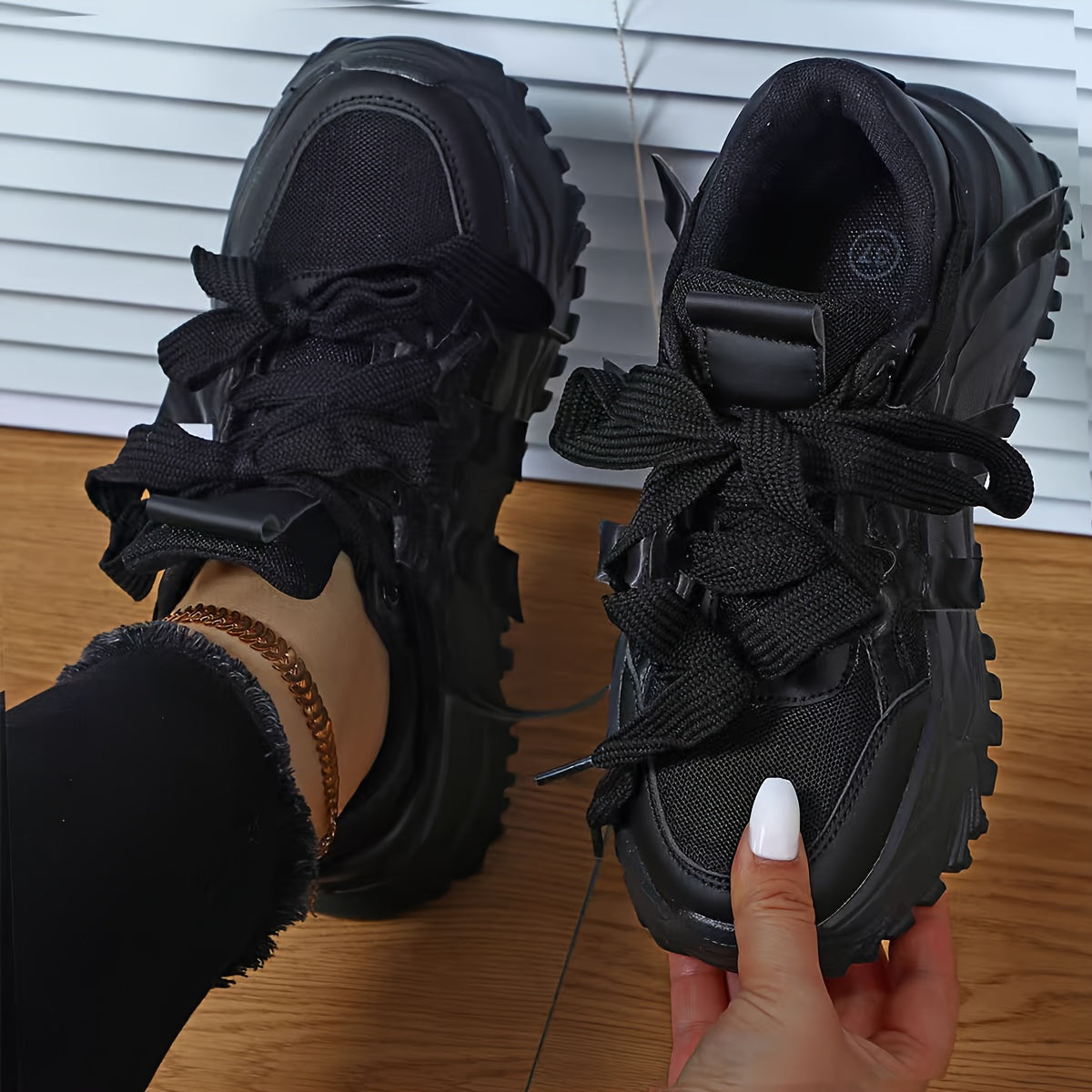 Women's Pink Chunky Sneakers - Breathable Mesh Dad Shoes, Comfortable EVA Cushioned Running & Skateboarding Shoes for All-Day Wear, Casual Fashion Outdoor Sports Footwear, Sporty Walking Shoes | Trendy Dad Shoes | EVA Cushion