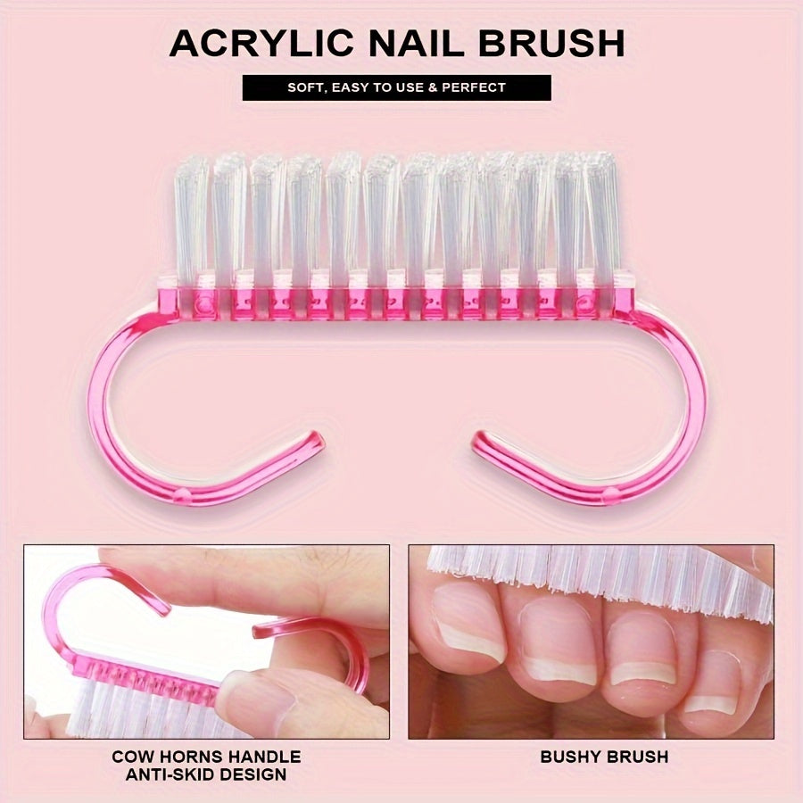 Acrylic Nail Kit for Beginners – 12 Glitter Colors + White, Clear & Pink Acrylic Powder, Full Set with Manicure Tools for Nail Extensions & Professional DIY Designs