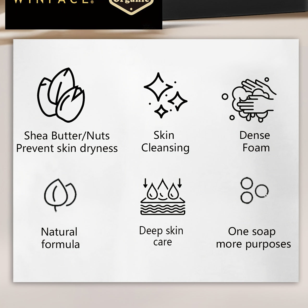 6 Bar*100g African Black Soap, Handmade Ancient Soap, Fruit Wood Cleansing, Moisturizing, Cleansing Soap, Nourishing Skin, Shower Soap, Deep Cleansing, Facial Cleansing, Mother'S Day Gift
