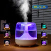 USB-Powered Home Humidifier with 7-Color Night Light, 26dB Quiet Operation, 2 Mist Levels, 24H Runtime & Visible Water Level Indicator - ABS Material for Living Room, Bedroom, Office - Perfect Birthday or Christmas Gift, Air