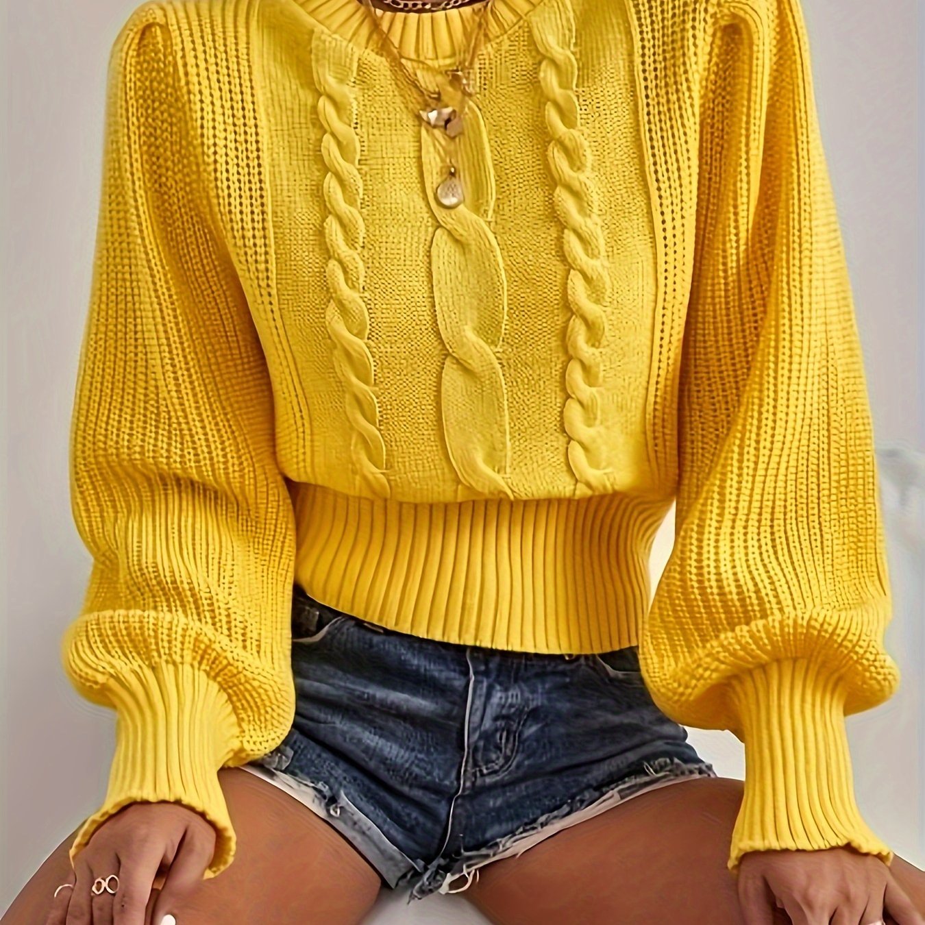 Knitted Pullover D9730#
