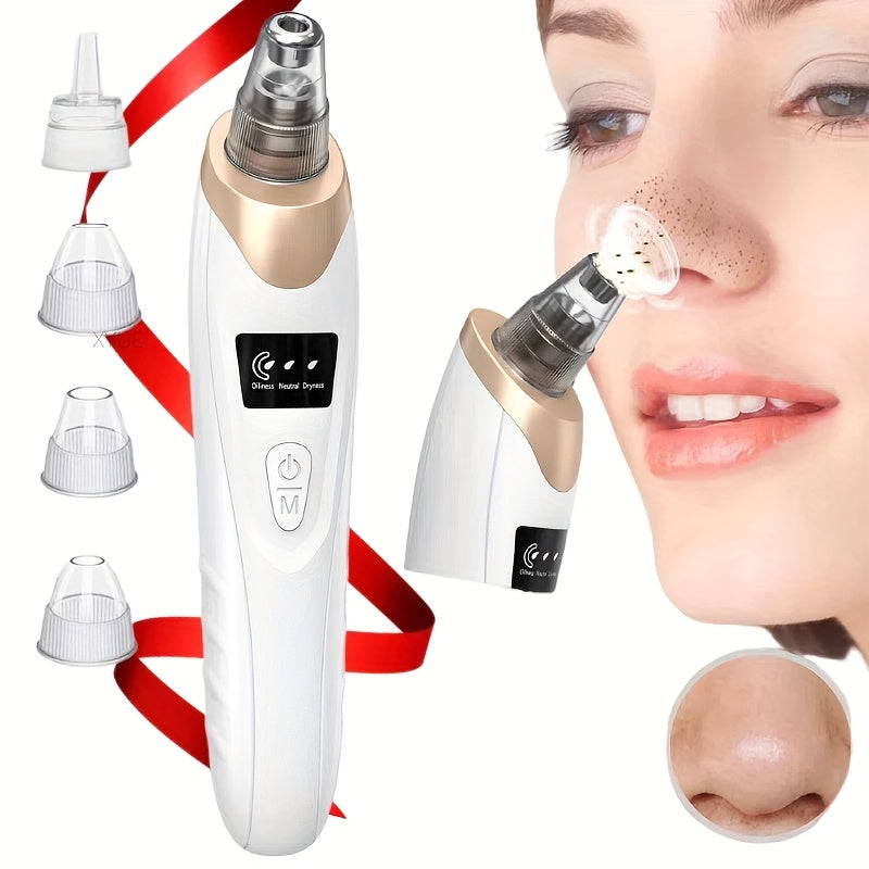 2023 Newest Pore Vacuum, Facial Pore Cleaner - 5 Suction Power, 5 Probes, USB Rechargeable Vacuum Kit Electric Tool for Adult