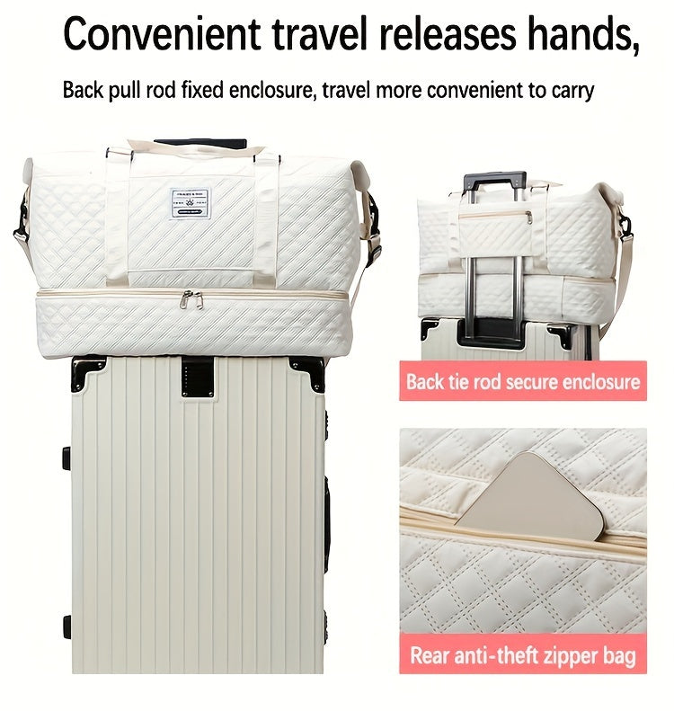 Large Capacity Multifunctional Travel Bag Set - Daily Travel Vacation Business Trip Clothes Toiletries Storage Bag, New Simple Fitness Bag