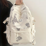 Schoolbag Female Junior High School Student High Capacity Korean Fashion Versatile College Style High School Student Backpack