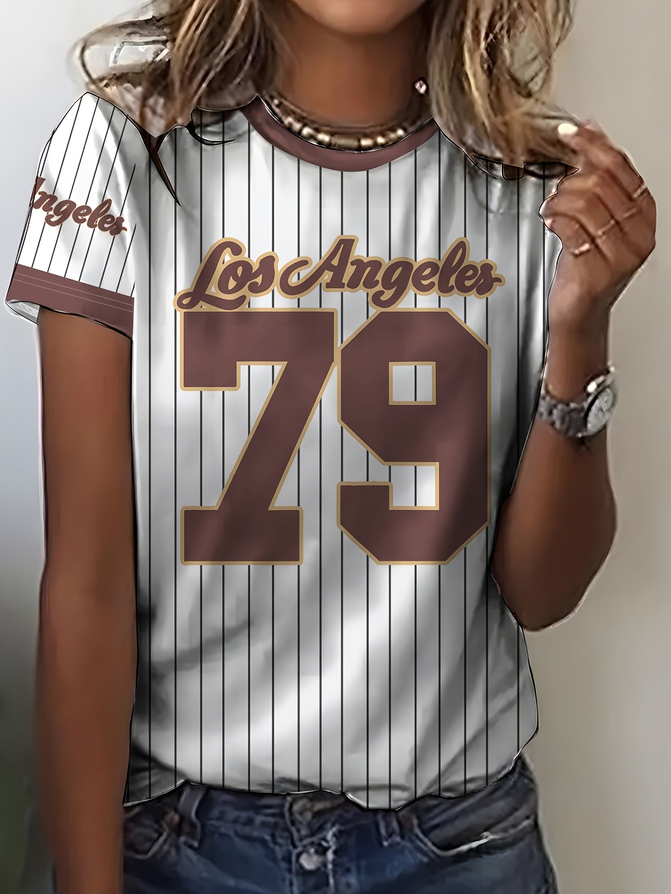 Women's Casual Short-Sleeve T-Shirt - All Over Print, Smooth Polyester Fabric, Machine Washable - Spring/Summer Essentials | Soft and Breathable | Micro Elasticity