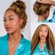 Highlight 200 Density 360 360 Frontal Closure Only Wig Full Hd Lace Front Wig 20 Inch P427 Deep Wave Lace Frontal Wig Real Human Hair For Women