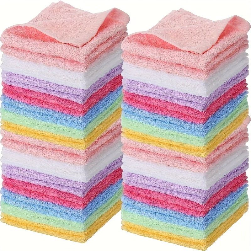 40pcs Ultra-Soft Microfiber Towel Set - Quick-Dry, Absorbent Hand & Face Towels for Home Bathroom - Skin-Friendly Coral Fleece - Perfect for Everyday Use & Travel - Ideal Gift for Housewarming & Spa