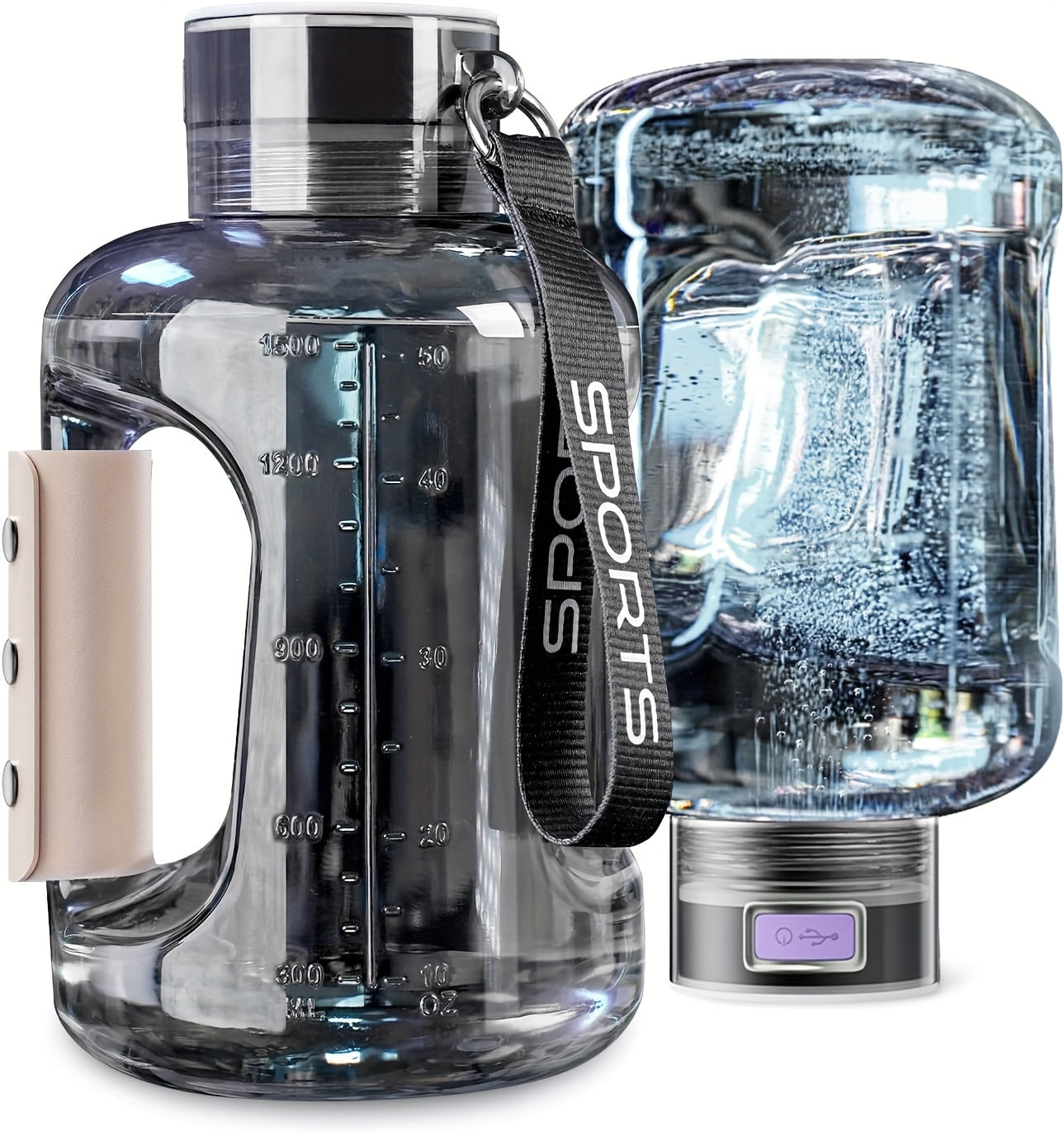 Hydrogen-Rich Water Cup Kettle Water Bottle Portable Pot Hydrogen And Oxygen Separation of High Concentration of Hydrogen-Rich Pot Large-Capacity Sports Tons Tons Bucket