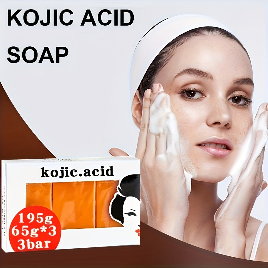 2 Boxes of 3pcs Curd Acid Handmade Soap Essential Oil Soap - Cleanses Skin, Softens Beard, Improves Skin Texture - Brightens Skin Tone - Suitable for All Skin Types