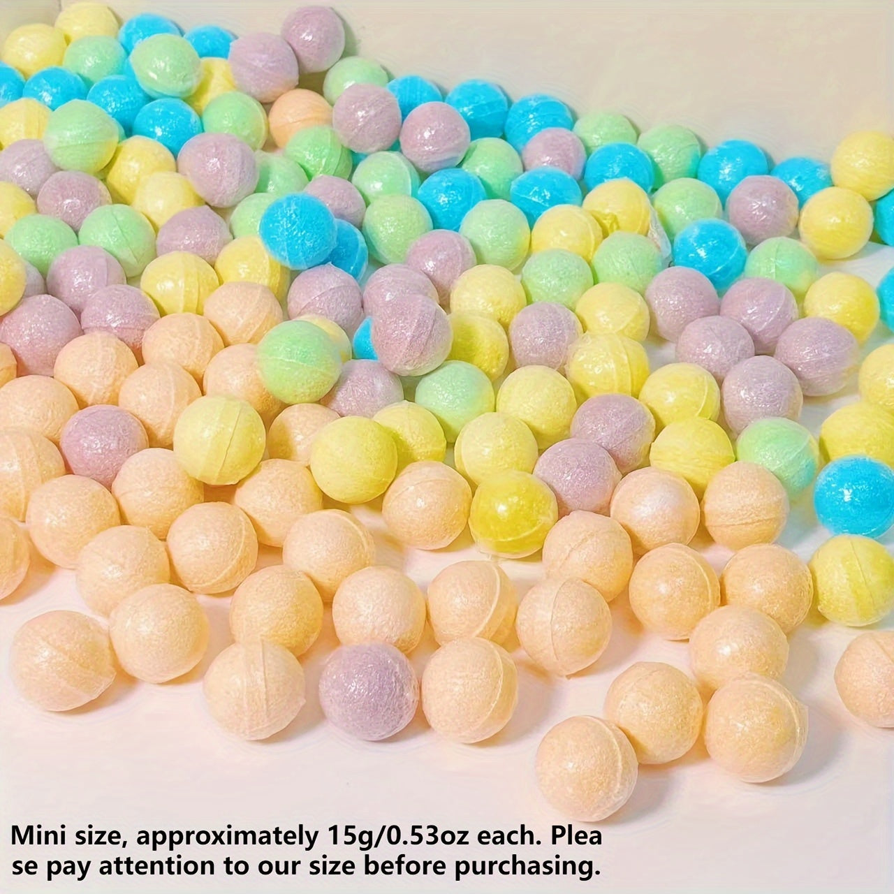 60pcs Mini Bath Bomb Gift Set - 6 Scents, 6 Colors, Perfect for Valentine's, Mother's Day & More - Ideal for Travel & Relaxation