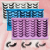63 Pairs of 3pcs Cat Eye Style C Curl D Curl Upgraded Full Pair False Eyelashes Soft and Lightweight Reusable Essential Makeup for Girls Suitable for Beginners Russian False Eyelashes Must-have Item for Birthday Dates, Easter