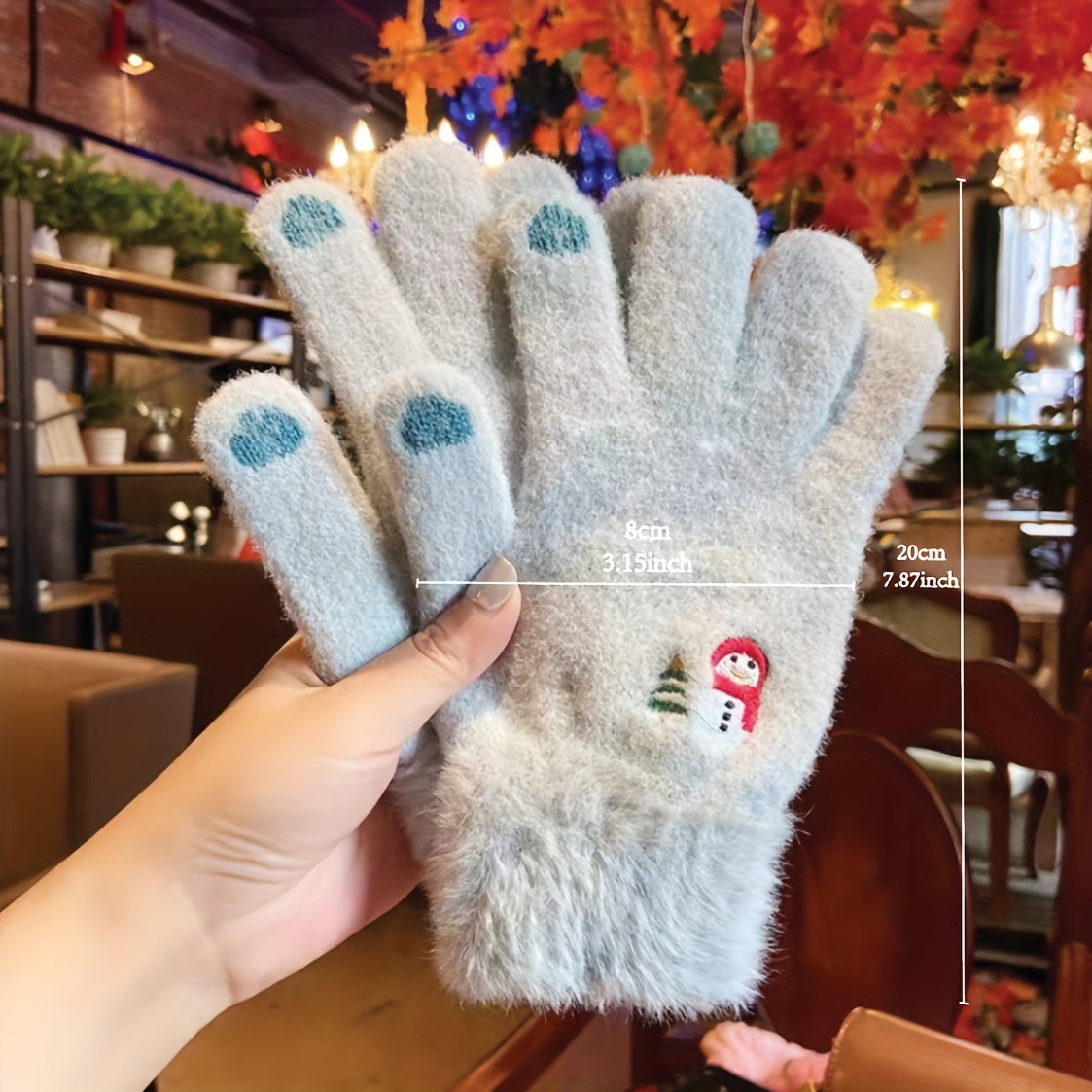Winter Touch Screen Gloves for Women - Spandex Material, Hand Washable, Elastic, Water-Resistant Non-Slip Mittens with Keep Warm Function - Embossed Design for Outdoor Activities