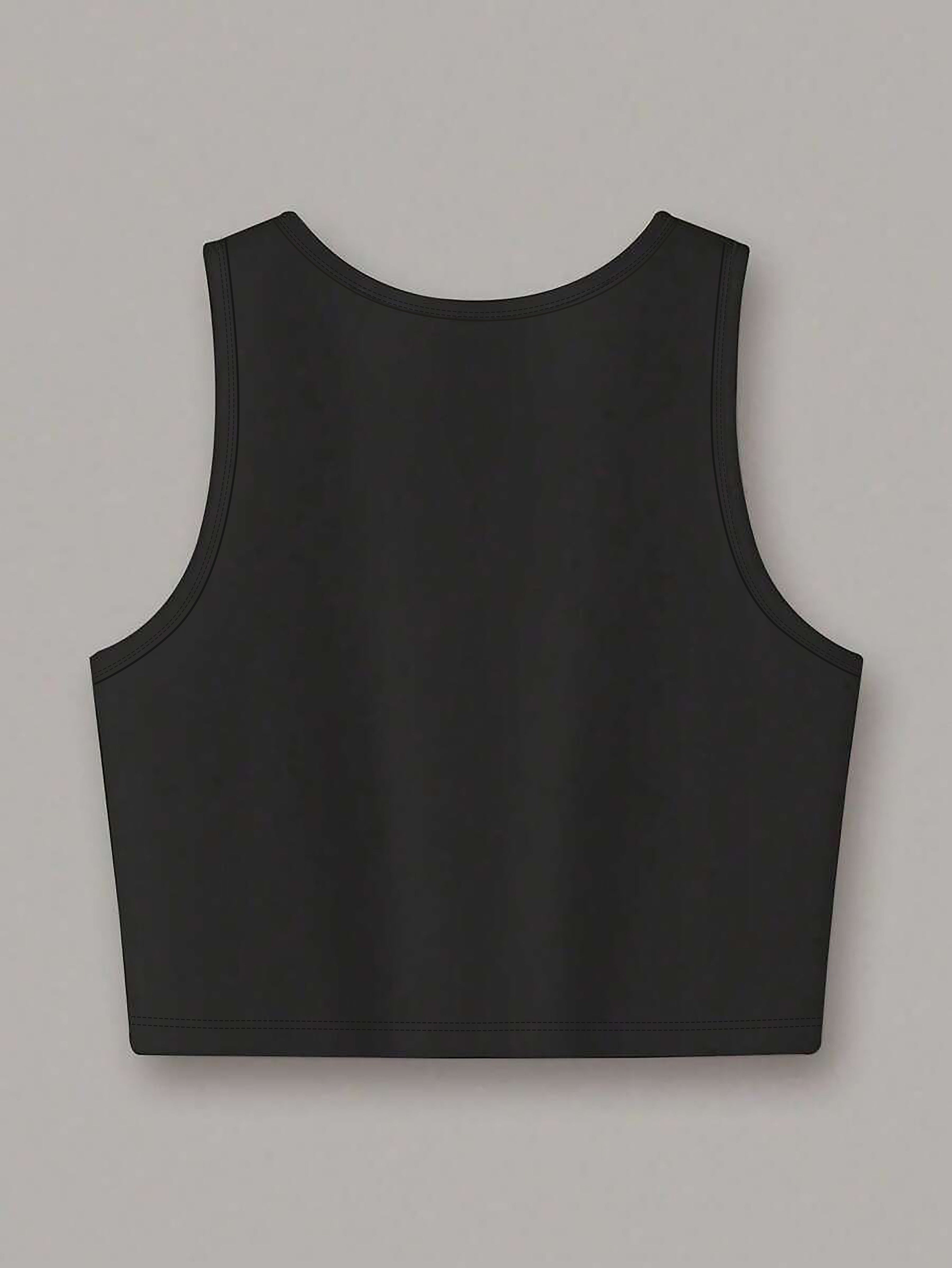 Women's Y2K-Inspired Lips Print Crop Top - Casual Black Sleeveless Tank with Pink Zipper Detail, Breathable Polyester Blend, Machine Washable for Summer