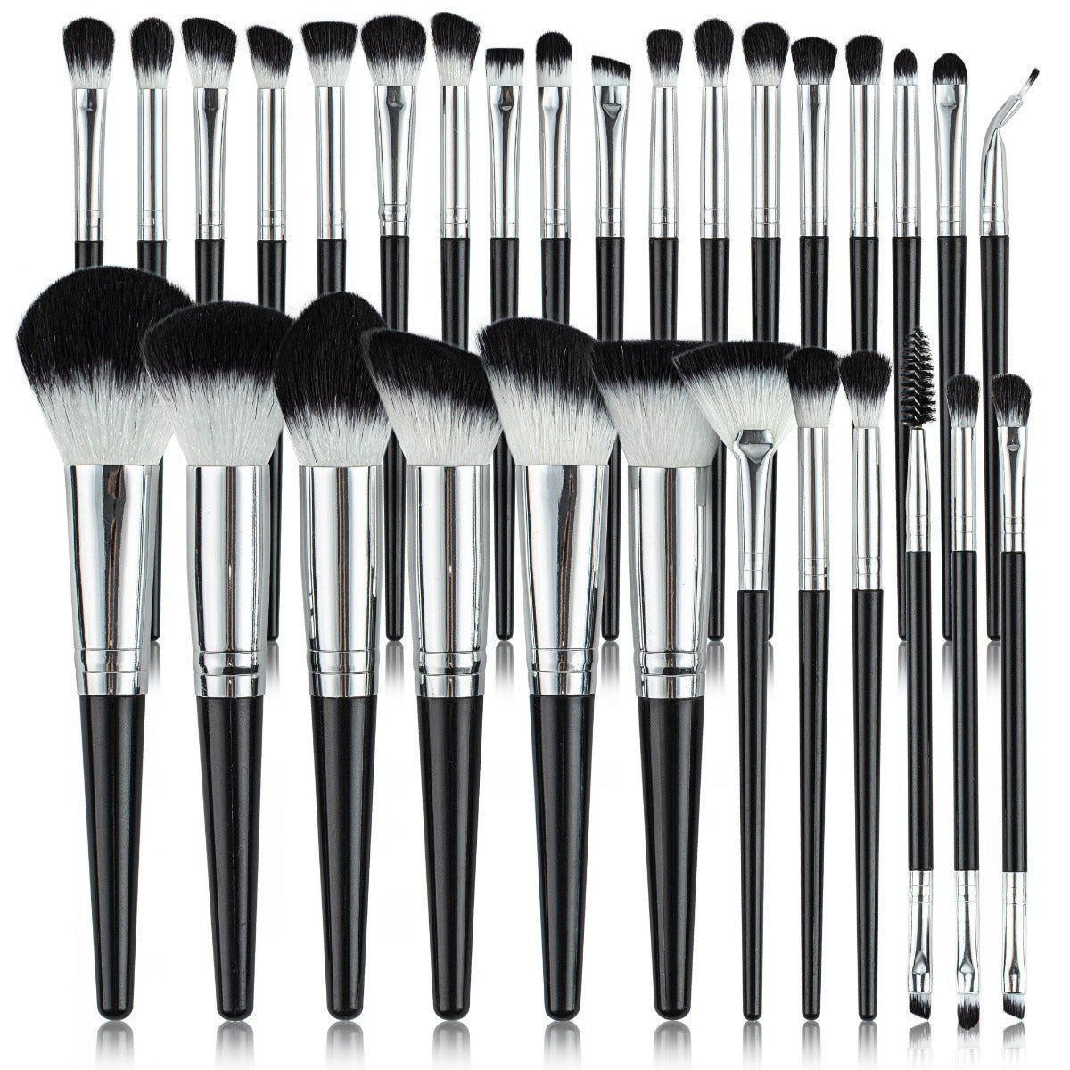 30pcs Makeup Brush Set, Soft Synthetic Brushes, Nylon Palm Brush, Suitable for All Skin Types, Foundation, Blush, Eyeshadow, Eyebrow Brush, Lip Brush, Professional and Beginner Set, Easy to Carry, No Fragrance Makeup Tools