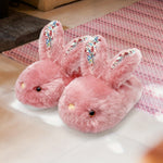 Women'S Cute Bunny Animals Slippers Interesting Comfortable Furry Slippers Soft Plush Winter Season Keep Warm Rabbit Home Bedroom Shoes, Valentine'S Day Gifts