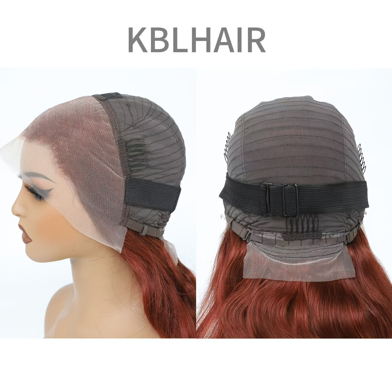 Reddish Brown Lace Front Wigs Human Hair 180% Density 13x4 HD Transparent Body Wave Lace Frontal Wigs With Baby Hair Auburn Copper Colored Glueless Human Hair Wigs For Women