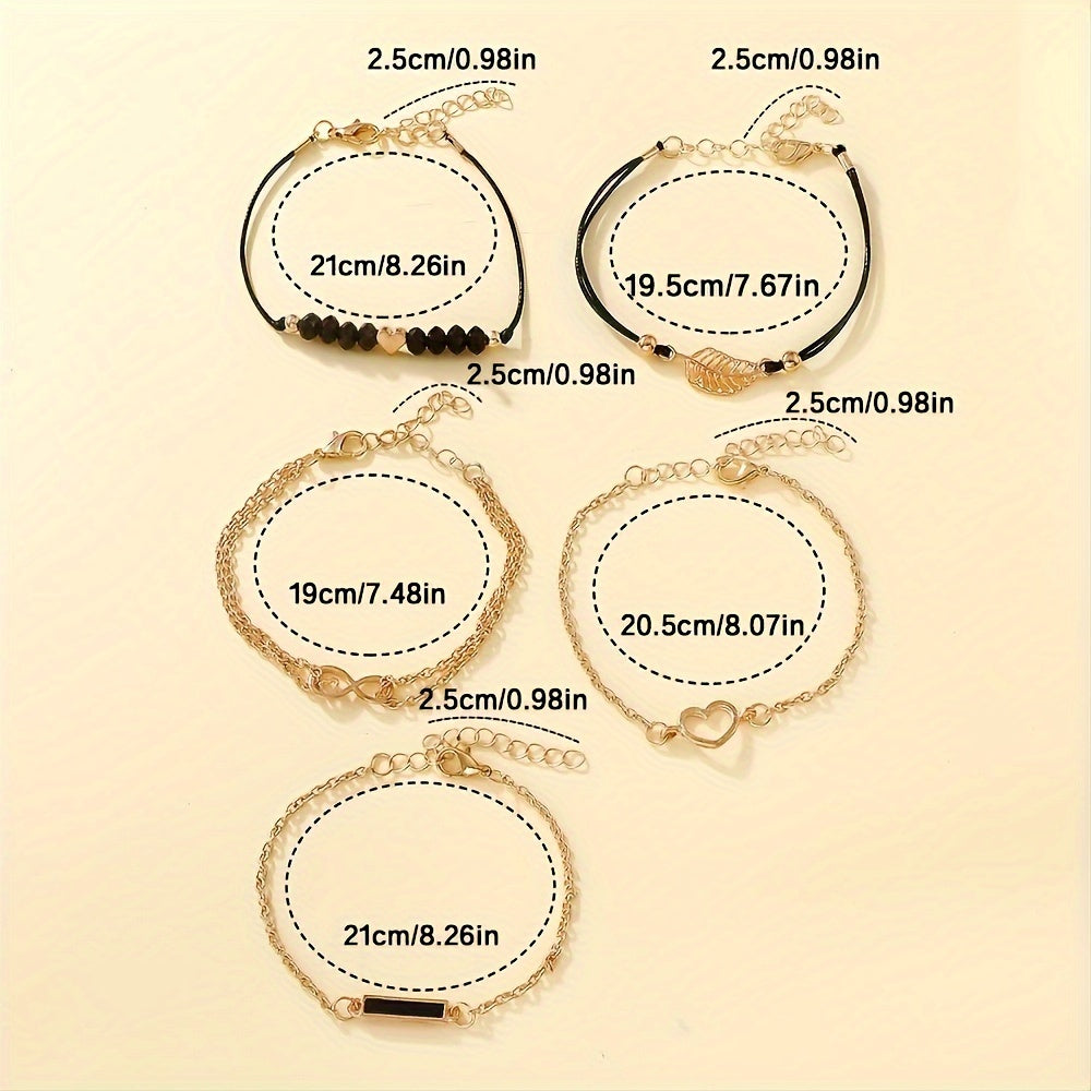 Set of 6 Beautifully Designed Printed Rhinestone Quartz Watches with Digital Dial And Bracelets for Women, Perfect Gift for Her