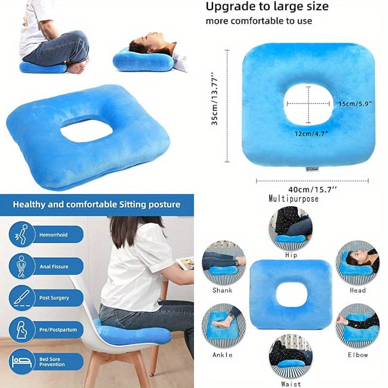 Donut Pillow Tailbone Pain Relief Cushion Bed SoresButt Donut Pillow Anti-Decubitus Pad-Breathable for Hemorrhoids After Surgery Pregnancy Pressure Sores.