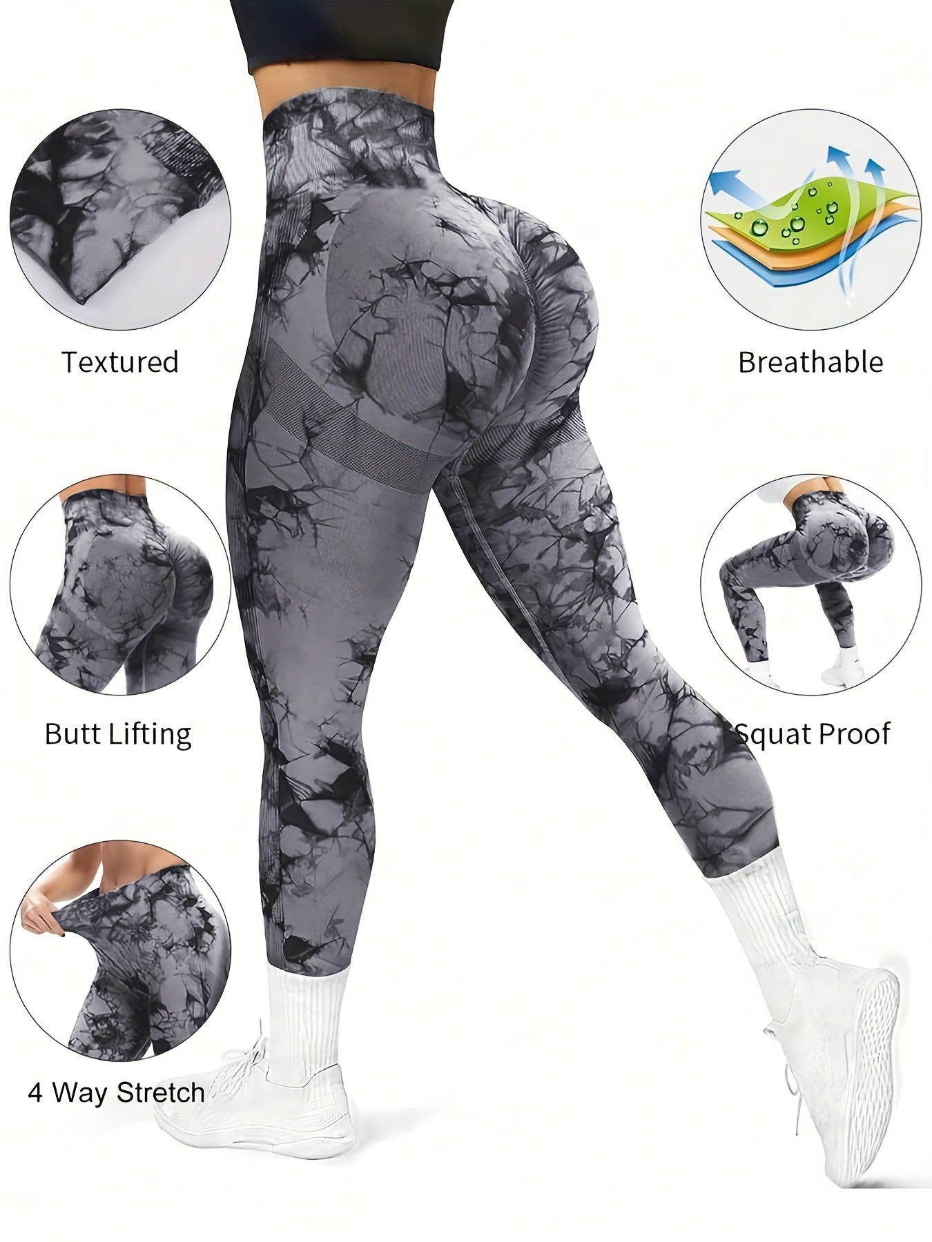 4-Pack Seamless High-Elastic Sports Leggings - Athletic Style, Stretchable Yoga Pants for Fitness & Training, Assorted Colors - For Women - Suitable for Fall & Winter Workouts - Perfect Gift for Fitness Enthusiasts