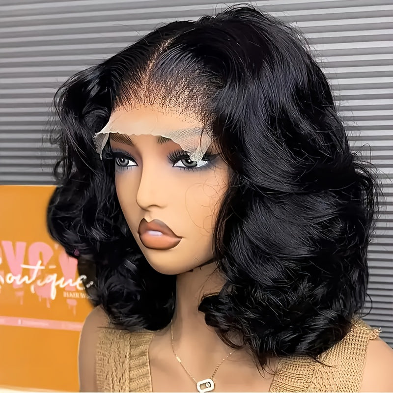 Tax Return Body Wave 4*4 Bob Wig Human Hair 100% HD Transparent Preplucked 4X4 Short Bob Remy Brazilian Wigs On Choice For Women