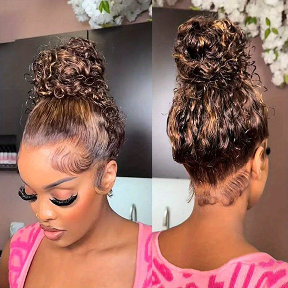 Highlight 200 Density 360 360 Frontal Closure Only Wig Full Hd Lace Front Wig 20 Inch P427 Deep Wave Lace Frontal Wig Real Human Hair For Women