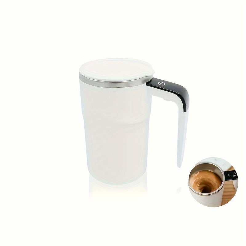 Portable Magnetic USB Rechargeable Self-Stirring Coffee Mug with Smart Temperature Display for Home & Office