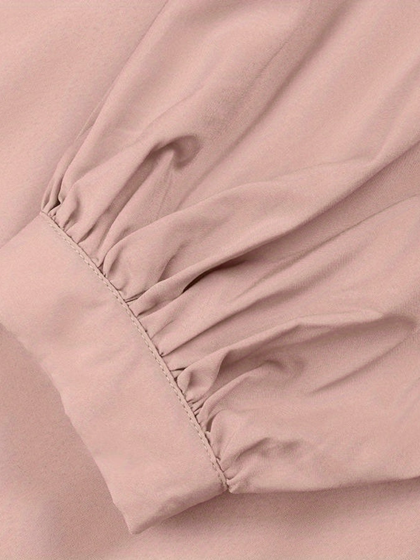 Women'S Long Dress, Solid Color, Round Neck, Lantern Sleeve, Abaya, Modern Arabic Style, Casual Dress with Belt, Polyester Fabric, 100g/m², for Adult, All Season