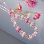 Fashionable Universal Phone Accessory With A Short Crystal Chain, Pure Phone Case, Pendant, And Wrist Strap