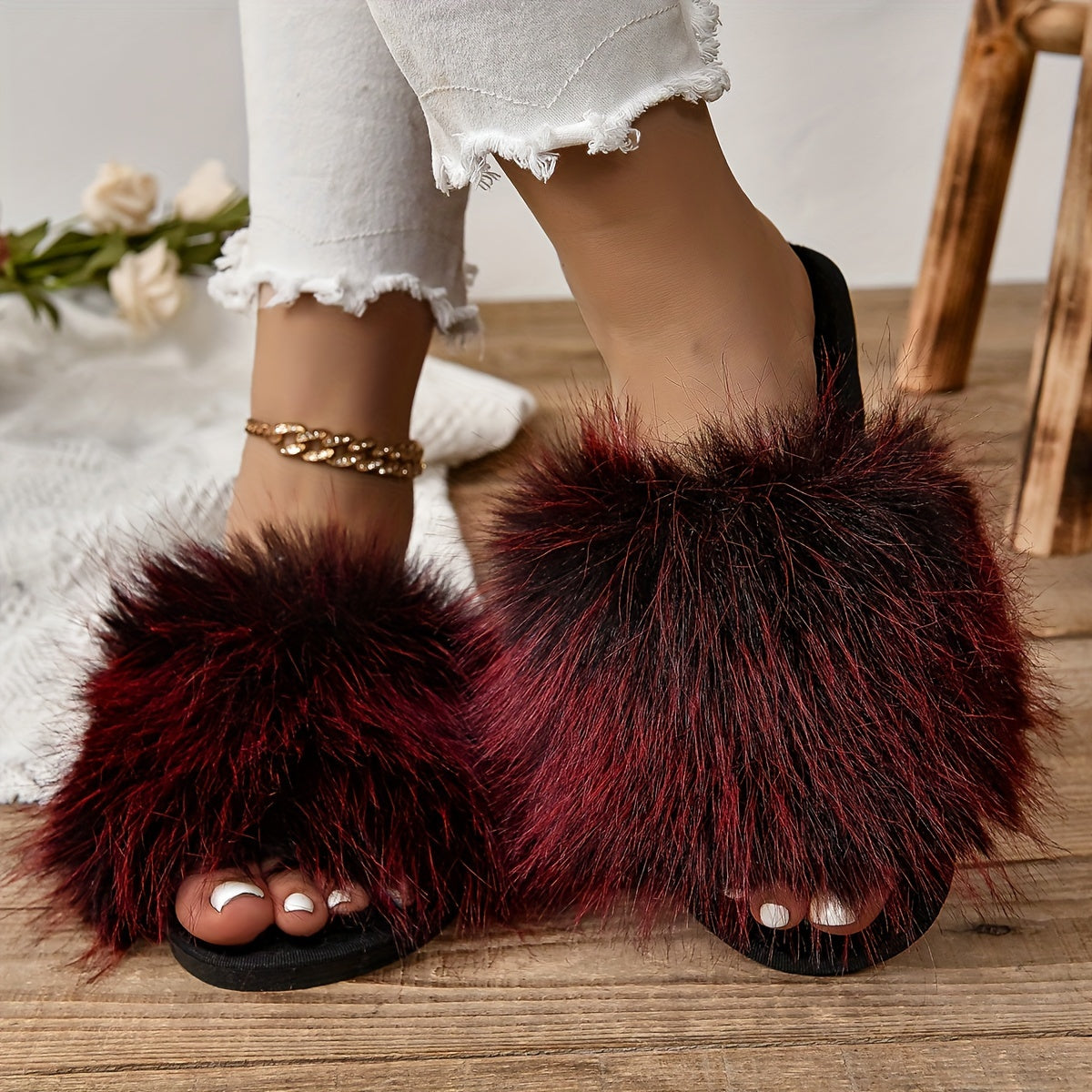 Women's Winter Slip-On Shoes with Soft Fabric Upper & Rubber Sole - Cozy Casual Comfort for Cold Weather, Hand Wash/Dry Clean Only, Cozy Home Shoes | Trendy Footwear | Soft Fabric Shoes