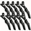 10pcs Premium Non-Slip Alligator Hair Clips - Professional Hair Styling and Sectioning Essentials for Salon-Quality Results - Durable, Easy-to-Use, and Comfortable Black Hair Accessories