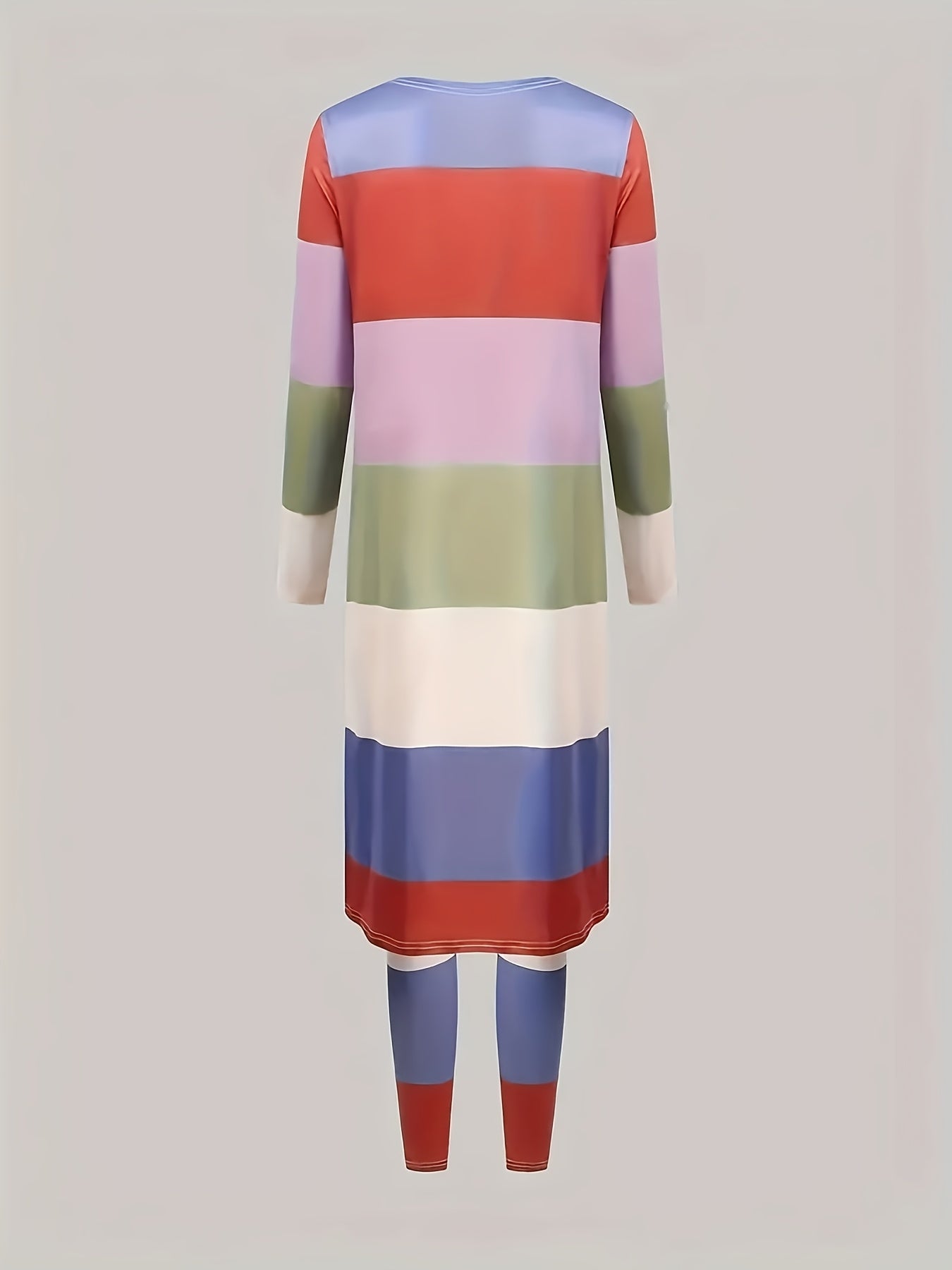Three-Piece Set with All-Over Print, Featuring a Cropped Tank Top, Fitted Pants, And a Long-Sleeve Cardigan, Women'S Clothing, Sleepwear.